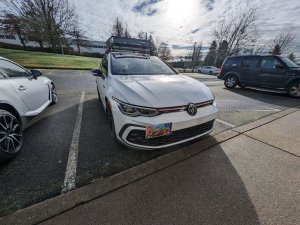 Volkswagen Golf License Plate Mount - Platypus - GTI (2022-2024) Volkswagen Golf License Plate Mount - Platypus - GTI (2022-2024)